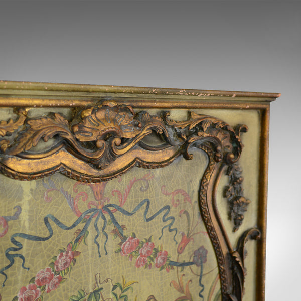 Large, French, Rococo Revival, Wall Mirror, Painted, Hall, Overmantel, C20th - London Fine Antiques