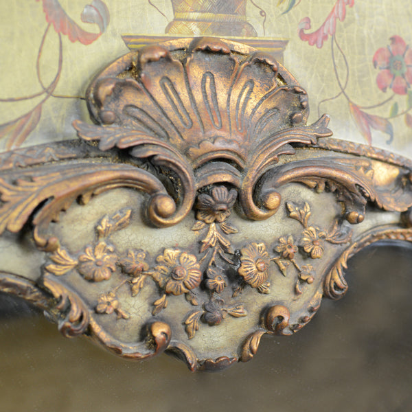 Large, French, Rococo Revival, Wall Mirror, Painted, Hall, Overmantel, C20th - London Fine Antiques