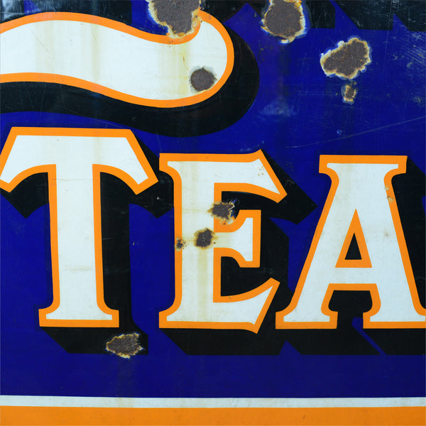 Large, Mid-Century, Enamel Sign, English, Vintage, Lyons Tea, Advertising c1950s - London Fine Antiques