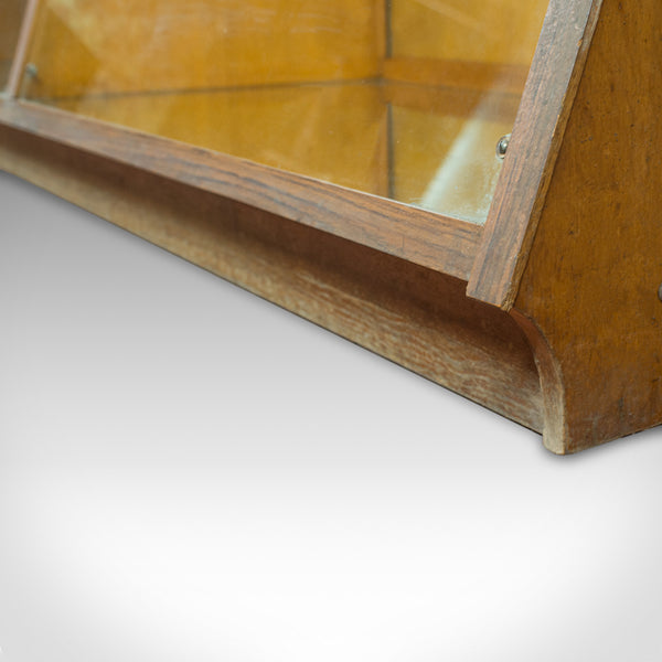 Large Vintage Display Cabinet, Glass, Oak, Retail, Shop-Fitting, Art Deco c.1930 - London Fine Antiques