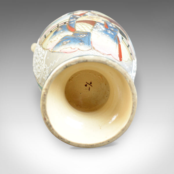 Large, Vintage Japanese Baluster Vase, Decorated, Ceramic, Urn, Mid-Late C20th - London Fine Antiques