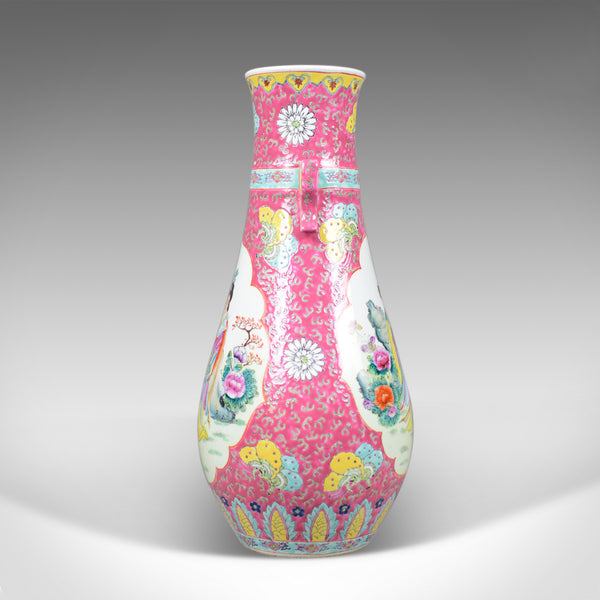 Large, Vintage, Japanese Baluster Vase, Decorative Oriental, Ceramic Urn C20th - London Fine Antiques