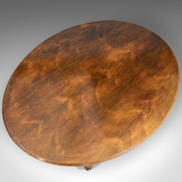 Regency, Antique Loo Table, Rosewood, Ovular, Tilt-Top, Breakfast, Dining c1830 - London Fine Antiques