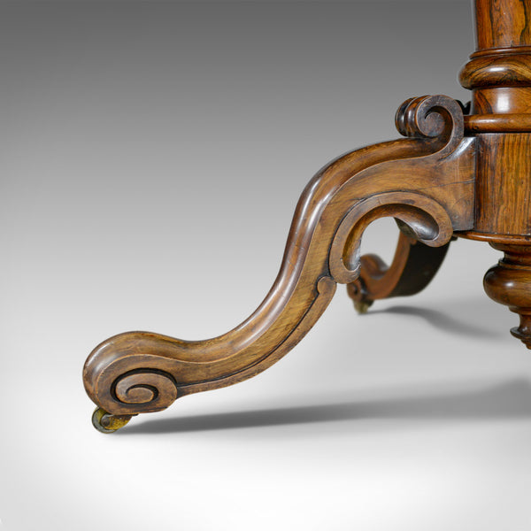 Regency, Antique Loo Table, Rosewood, Ovular, Tilt-Top, Breakfast, Dining c1830 - London Fine Antiques