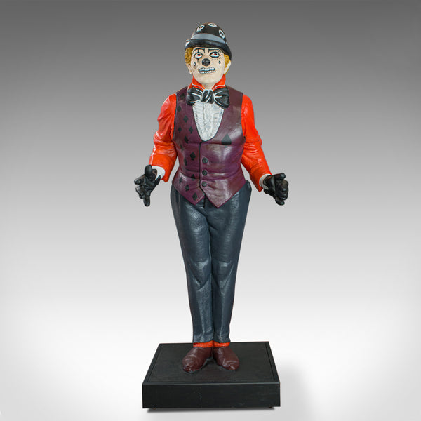 Life Size Vintage Clown Statue, English, Plaster, Day of the Dead, mid C20th - London Fine Antiques