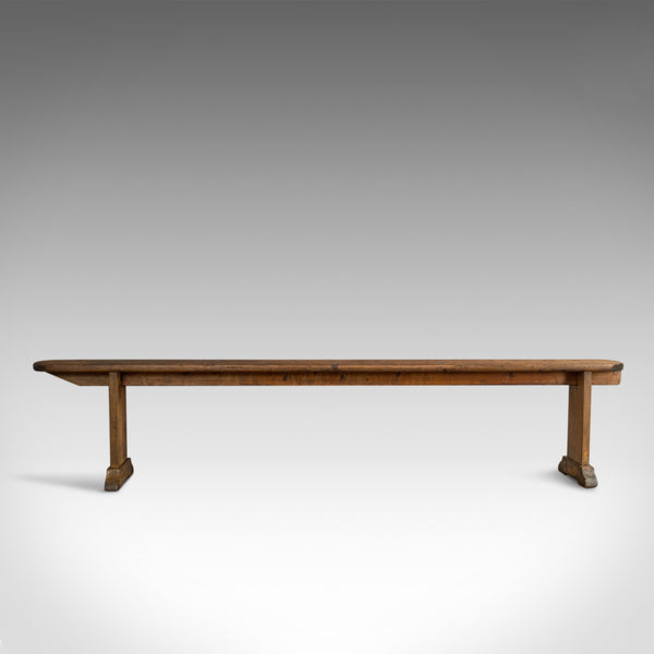 Long Antique Bench, 7 Foot 4 Inch, Victorian, Kitchen, Pew, Seat, Circa 1900 - London Fine Antiques