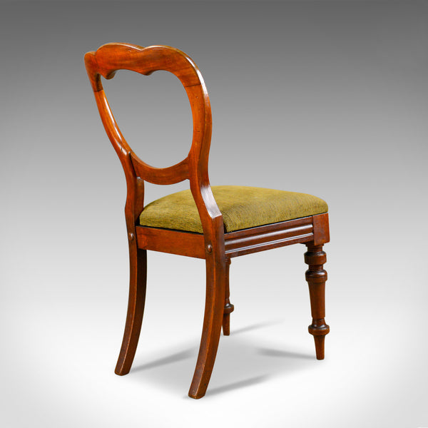 Long Set of 12 Antique Dining Chairs, English, Victorian, Balloon Back, c.1850 - London Fine Antiques