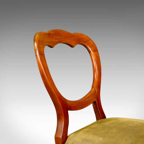Long Set of 12 Antique Dining Chairs, English, Victorian, Balloon Back, c.1850 - London Fine Antiques