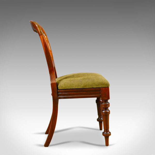 Long Set of 12 Antique Dining Chairs, English, Victorian, Balloon Back, c.1850 - London Fine Antiques