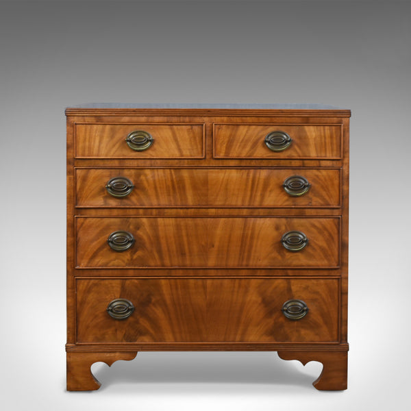 Mahogany Chest of Drawers, English, Georgian, Revival, Mid 20th Century - London Fine Antiques