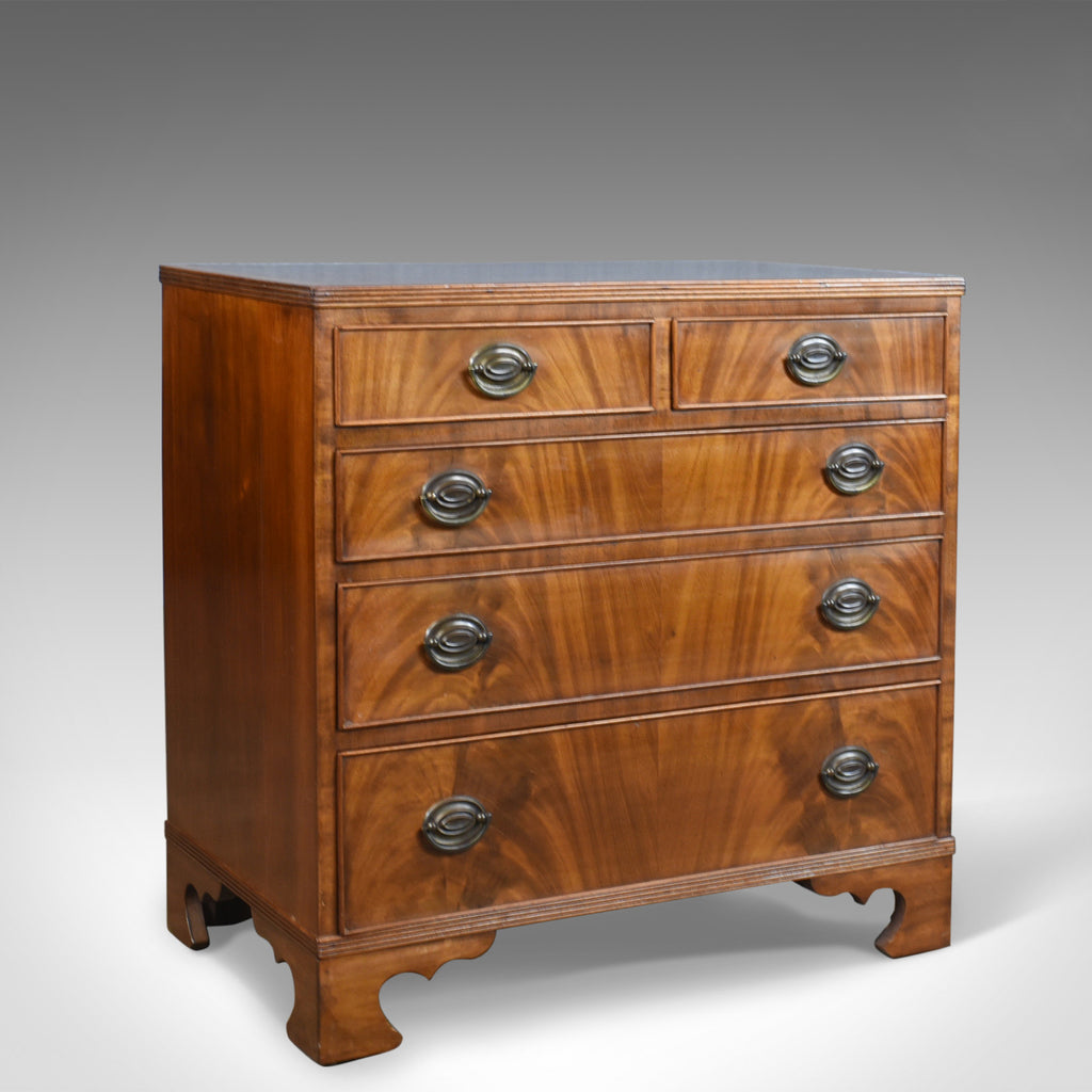 Mahogany Chest of Drawers, English, Georgian, Revival, Mid 20th Century - London Fine Antiques
