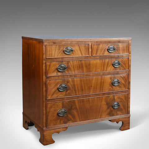 Mahogany Chest of Drawers, English, Georgian, Revival, Mid 20th Century - London Fine Antiques