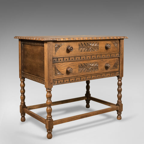 Metamorphic Side Table Oak Desk, Mid Century Writing Table Circa 1960 - London Fine Antiques