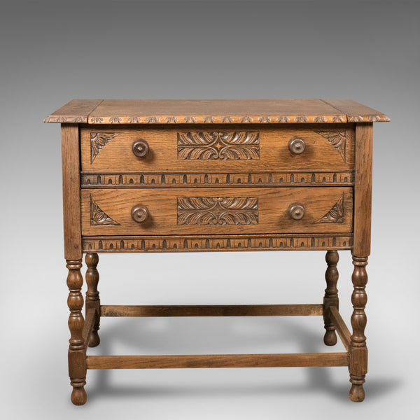 Metamorphic Side Table Oak Desk, Mid Century Writing Table Circa 1960 - London Fine Antiques