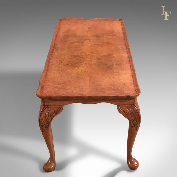 Mid-Century Burr Walnut, Pie Crust Coffee Table - London Fine Antiques