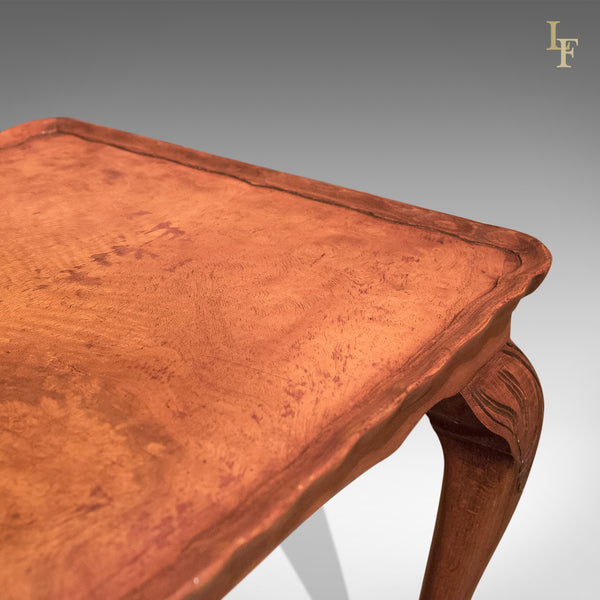 Mid-Century Burr Walnut, Pie Crust Coffee Table - London Fine Antiques