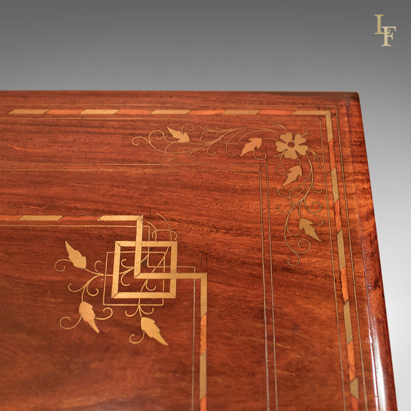 Mid-Century Coffee Table, Inlaid Asian Walnut - London Fine Antiques