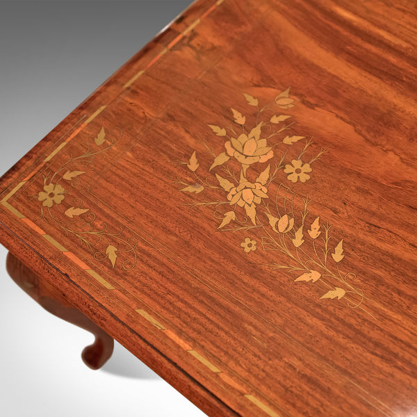 Mid-Century Coffee Table, Inlaid Asian Walnut - London Fine Antiques