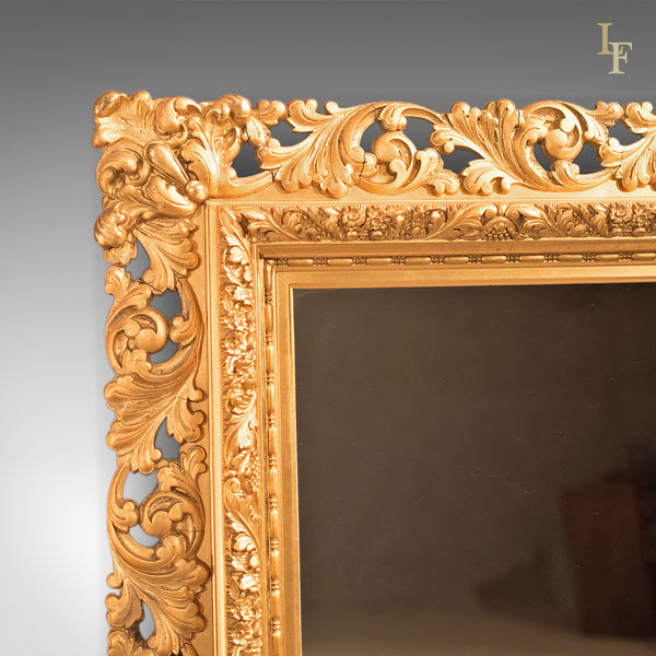 Mid-Century Revival Wall Mirror in Gilt Gesso - London Fine Antiques