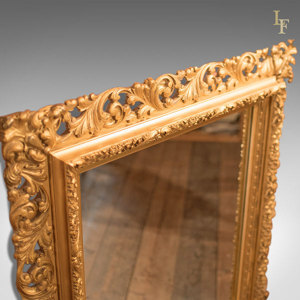 Mid-Century Revival Wall Mirror in Gilt Gesso - London Fine Antiques