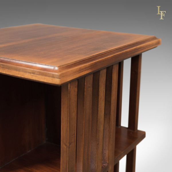 Mid-Century Revolving Bookcase, Mahogany Bookshelf c.1970 - London Fine Antiques