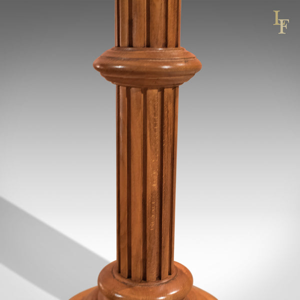 Mid-Century Walnut Torchere, Plant Stand - London Fine Antiques
