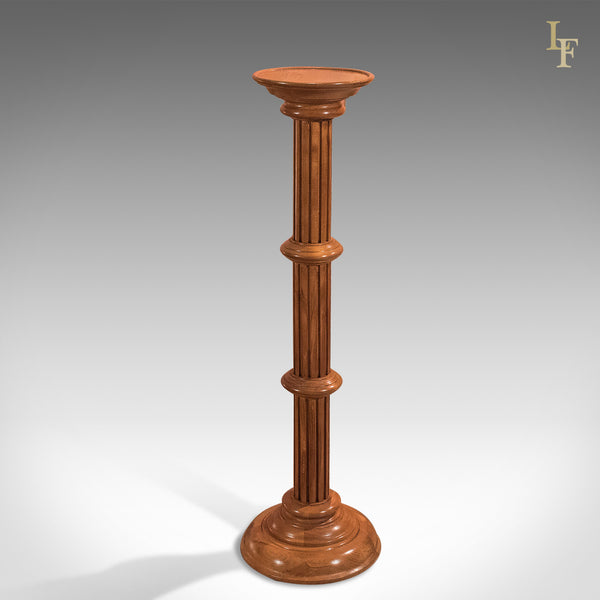 Mid-Century Walnut Torchere, Plant Stand - London Fine Antiques