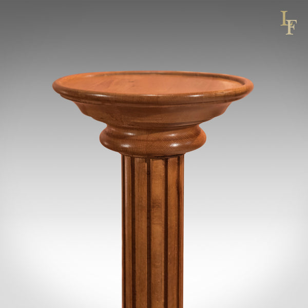 Mid-Century Walnut Torchere, Plant Stand - London Fine Antiques