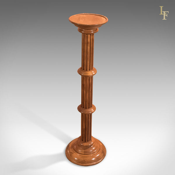 Mid-Century Walnut Torchere, Plant Stand - London Fine Antiques