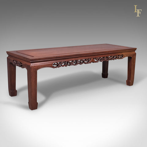 Mid-Century Chinese Rosewood Coffee Table, Traditional Form - London Fine Antiques