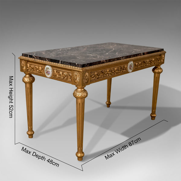 Mid-Century Coffee Table, French Gilt And Marble Circa 1960 - London Fine Antiques