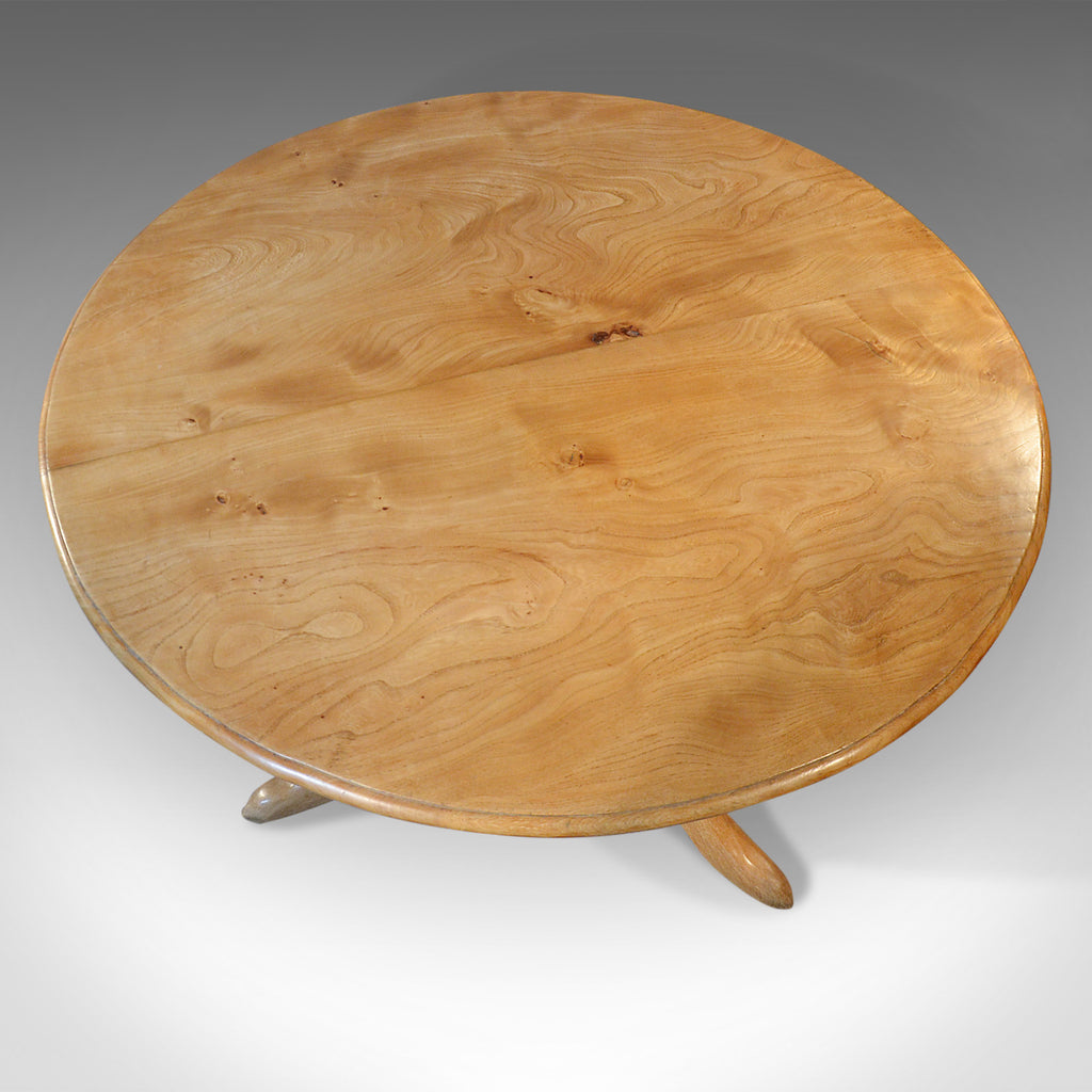 Mid-Century Dining Table, English, Elm, Four Seater, Centre, 20th Cent ...