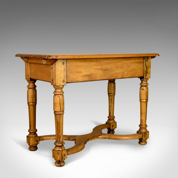 Mid-Century Pine Side Table, French Provincial Country Kitchen Taste Mid C20th - London Fine Antiques