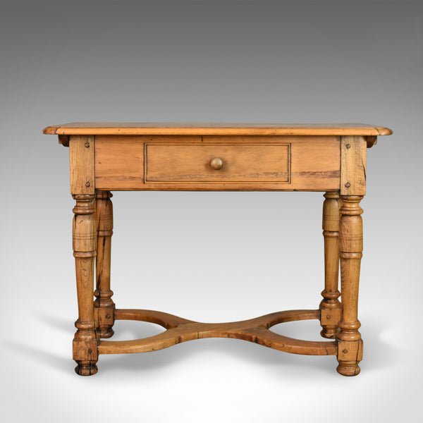 Mid-Century Pine Side Table, French Provincial Country Kitchen Taste Mid C20th - London Fine Antiques