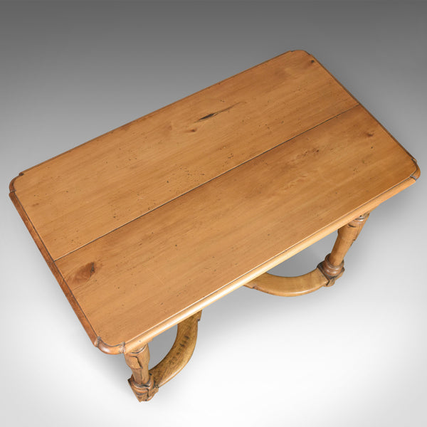 Mid-Century Pine Side Table, French Provincial Country Kitchen Taste Mid C20th - London Fine Antiques