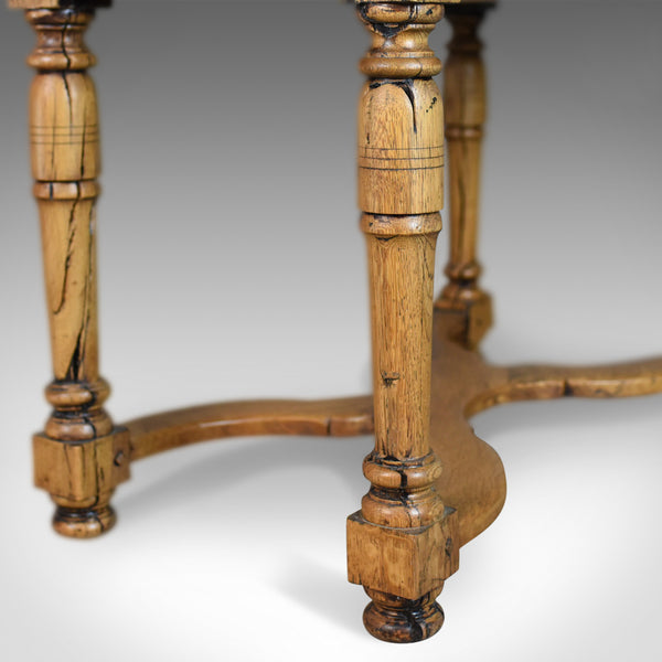 Mid-Century Pine Side Table, French Provincial Country Kitchen Taste Mid C20th - London Fine Antiques