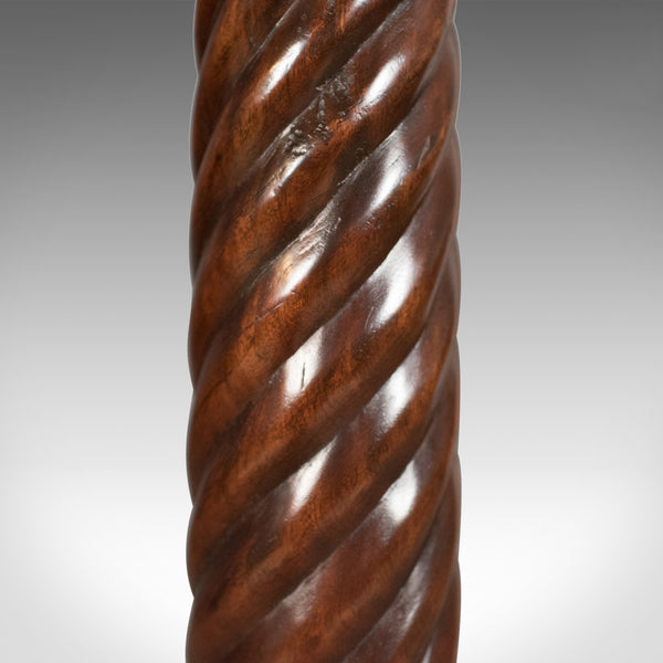 Mid 20th Century Plant Stand, William IV Revival Torchere in Dark Mahogany - London Fine Antiques