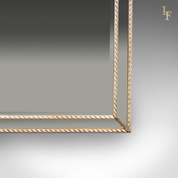 Georgian Revival Wall Mirror, Cushioned Overmantle C20th - London Fine Antiques