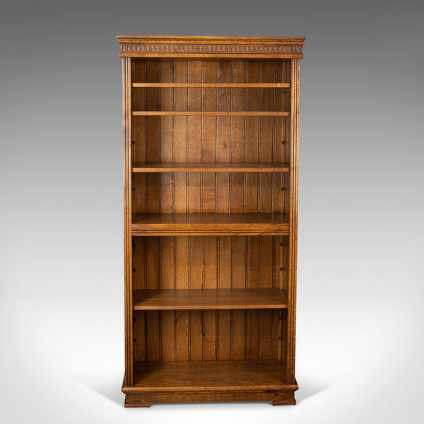 Mid-Sized, Tall, Bookcase, English Oak, Gothic Overtones 20th Century - London Fine Antiques