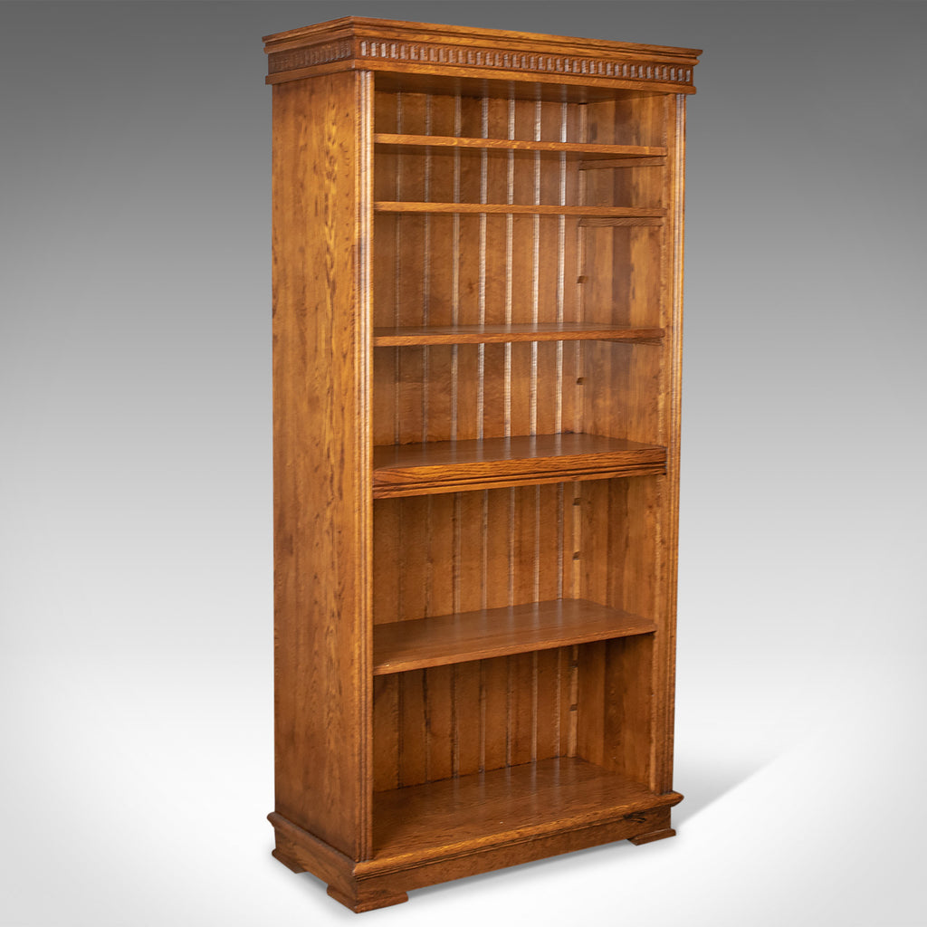 Mid-Sized, Tall, Bookcase, English Oak, Gothic Overtones 20th Century - London Fine Antiques
