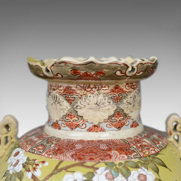 Mid 20th Century Pair of Chinese Baluster Vases, Ceramic Urns - London Fine Antiques