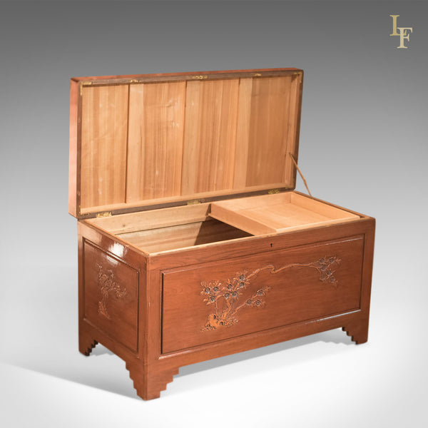 Mid Century Camphor Wood Chest - London Fine Antiques