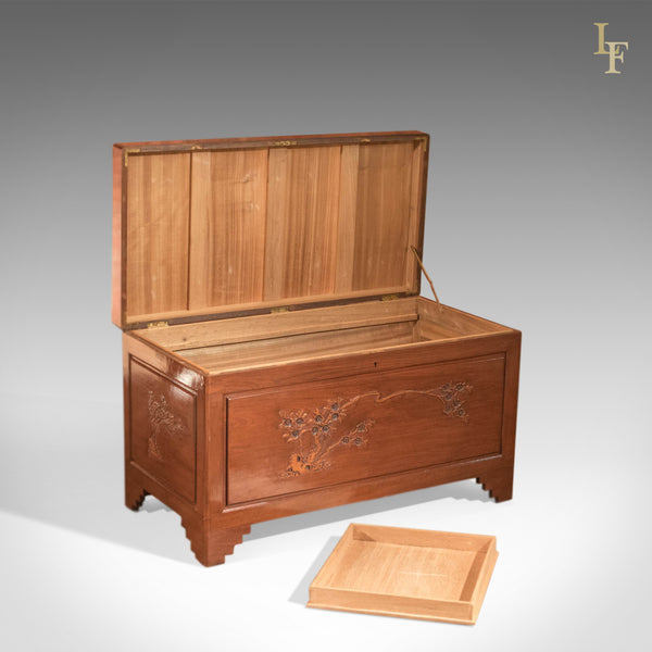Mid Century Camphor Wood Chest - London Fine Antiques