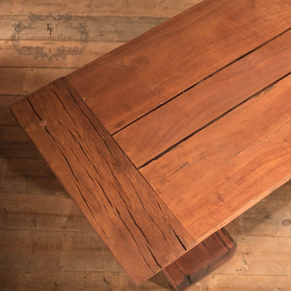 Mid Century Rustic Jarul Wood Kitchen Table - London Fine Antiques
