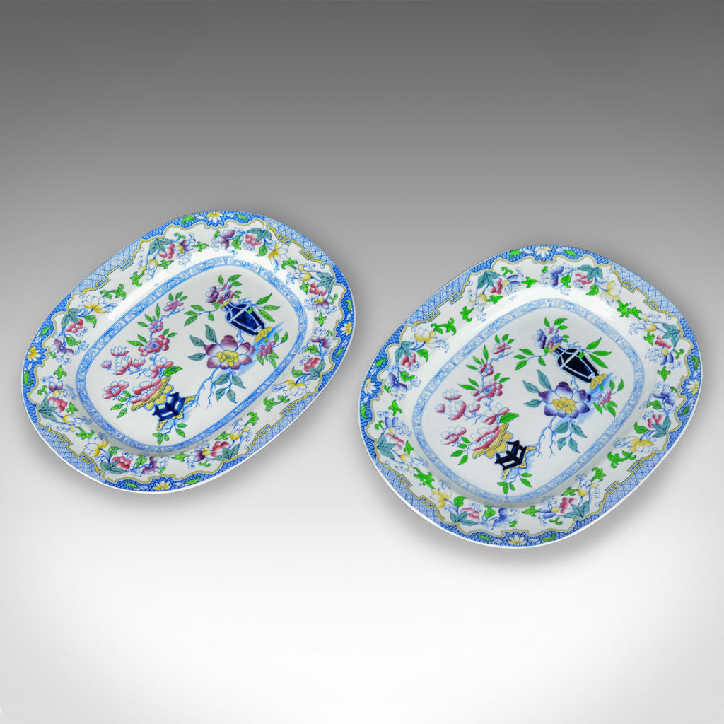 Mintons Ovular Serving Plates, English, Early 20th Century, Ceramic Dishes - London Fine Antiques