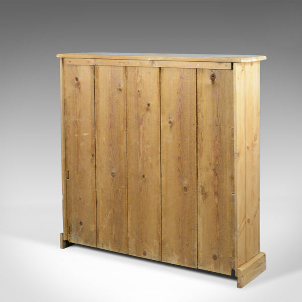 Narrow Antique Pine Cupboard, English, Victorian, Kitchen Cabinet Circa 1850 - London Fine Antiques