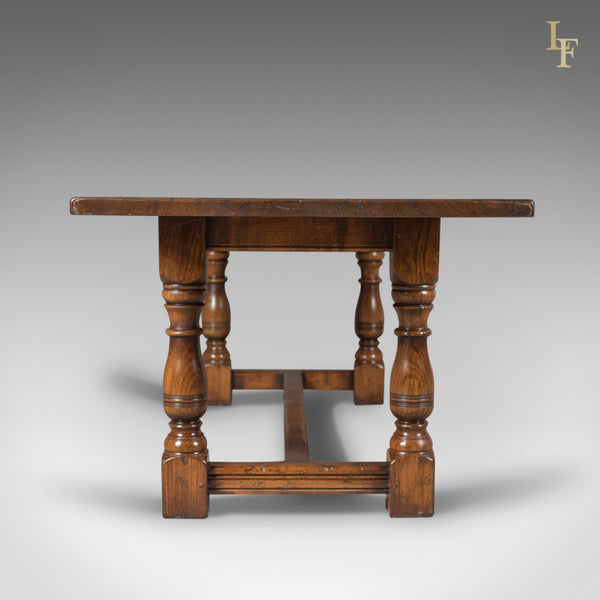 6-8 Seat Oak Refectory Table, C17th Revival made late C20th - London Fine Antiques