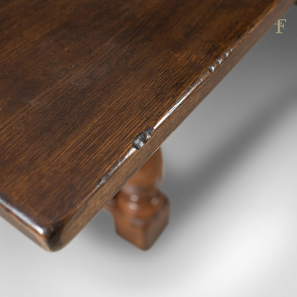 6-8 Seat Oak Refectory Table, C17th Revival made late C20th - London Fine Antiques