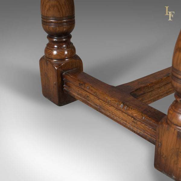6-8 Seat Oak Refectory Table, C17th Revival made late C20th - London Fine Antiques