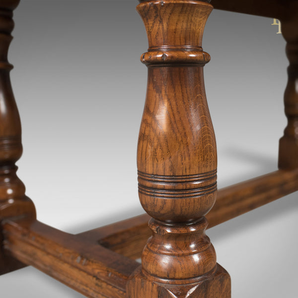 6-8 Seat Oak Refectory Table, C17th Revival made late C20th - London Fine Antiques